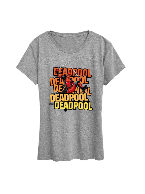 - Deadpool Katana Pose Women's Short Sleeve Graphic T-Shirt
