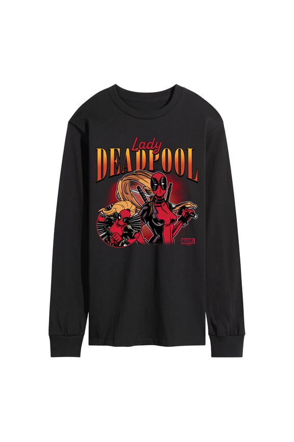 Deadpool - Lady Deadpool - Men's Long Sleeve Graphic T-Shirt