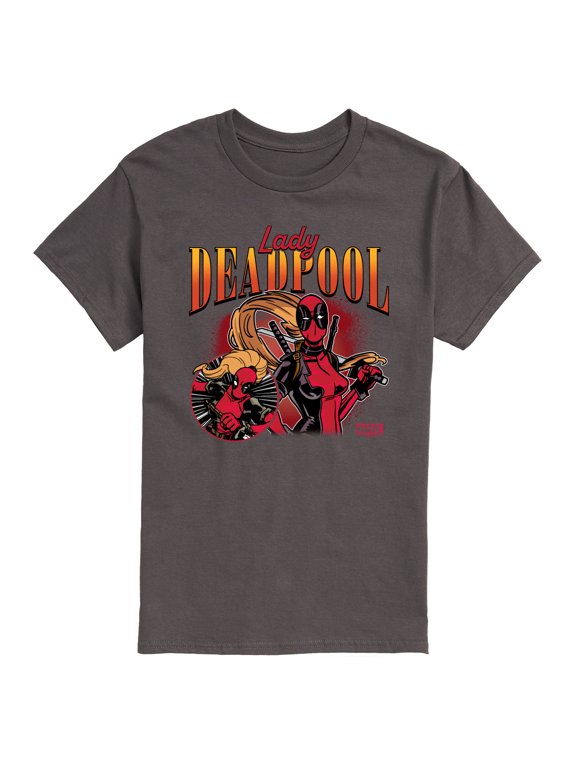 - Lady Deadpool Men's Short Sleeve Graphic T-Shirt