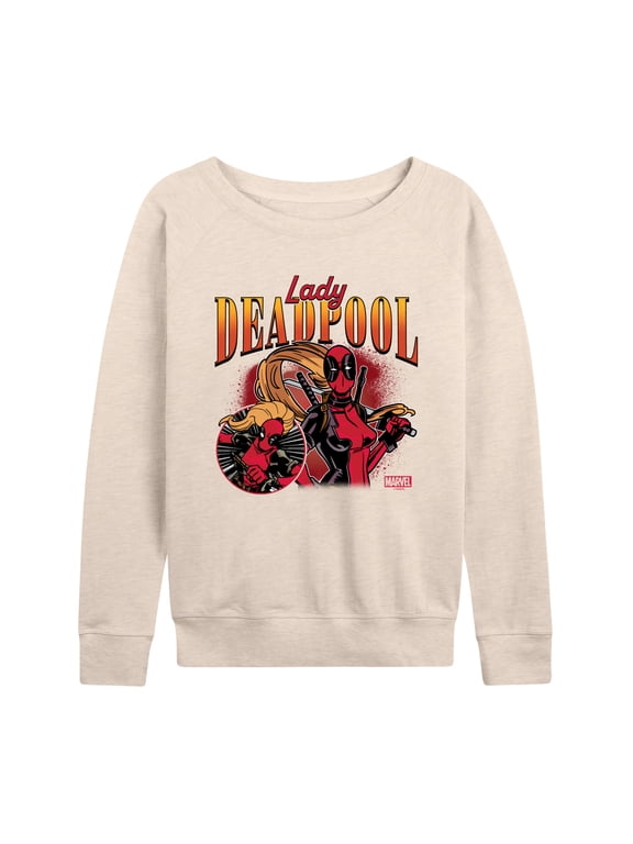 Deadpool - Lady Deadpool - Women's French Terry Pullover Sweatshirt