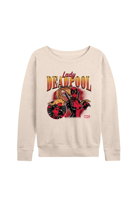 Deadpool - Lady Deadpool - Women's French Terry Pullover Sweatshirt