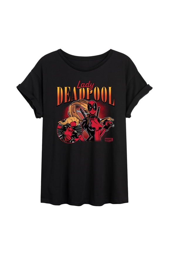 Deadpool - Lady Deadpool - Women's Oversized Graphic T-Shirt