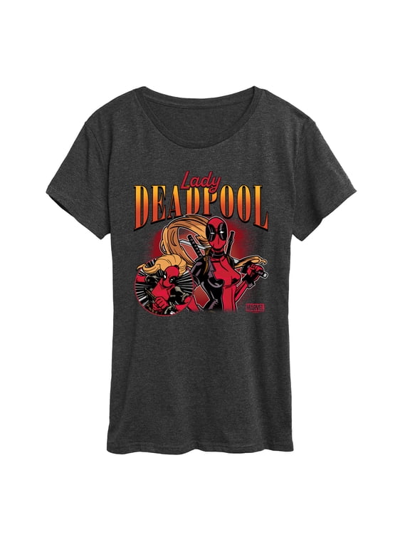 - Lady Deadpool Women's Short Sleeve Graphic T-Shirt