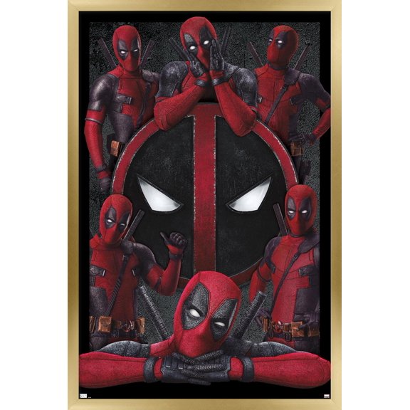 Marvel Deadpool Legacy - Collage Wall Poster, 14.725" x 22.375" Framed