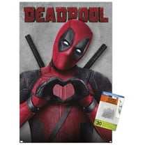Marvel Deadpool Legacy - Heart Wall Poster with Push Pins, 14.725" x 22.375"