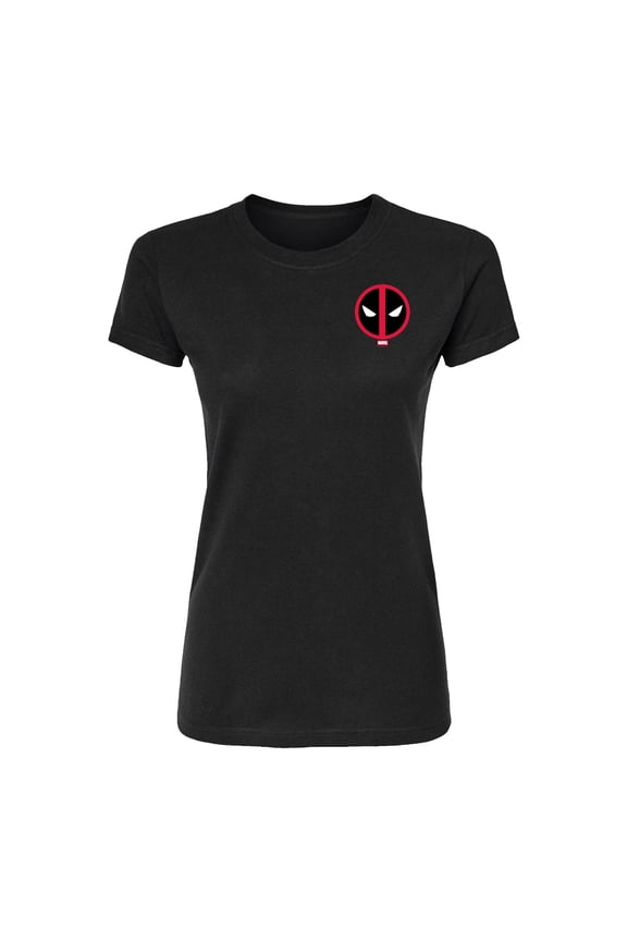 - Deadpool Logo - Juniors Fitted Short Sleeve Graphic T-Shirt
