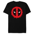thumbnail image 1 of Marvel Deadpool Logo Melting Paint Drip - Short Sleeve Blended T-Shirt for Adults - Customized-Black, 1 of 5