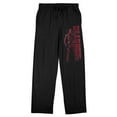 thumbnail image 1 of Marvel Deadpool Logo and Character Men's Black Sleep Pants-XXL, 1 of 5