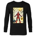 thumbnail image 1 of Marvel Deadpool Marvel Universe vs. Deadpool Comic Cover Art - Long Sleeve T-Shirt for Men - Customized-Black, 1 of 5