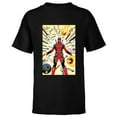thumbnail image 1 of Marvel Deadpool Marvel Universe vs. Deadpool Comic Cover Art - Short Sleeve T-Shirt for Kids - Customized-Black, 1 of 5