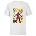 thumbnail image 1 of Marvel Deadpool Marvel Universe vs. Deadpool Comic Cover Art - Short Sleeve T-Shirt for Kids - Customized-White, 1 of 5