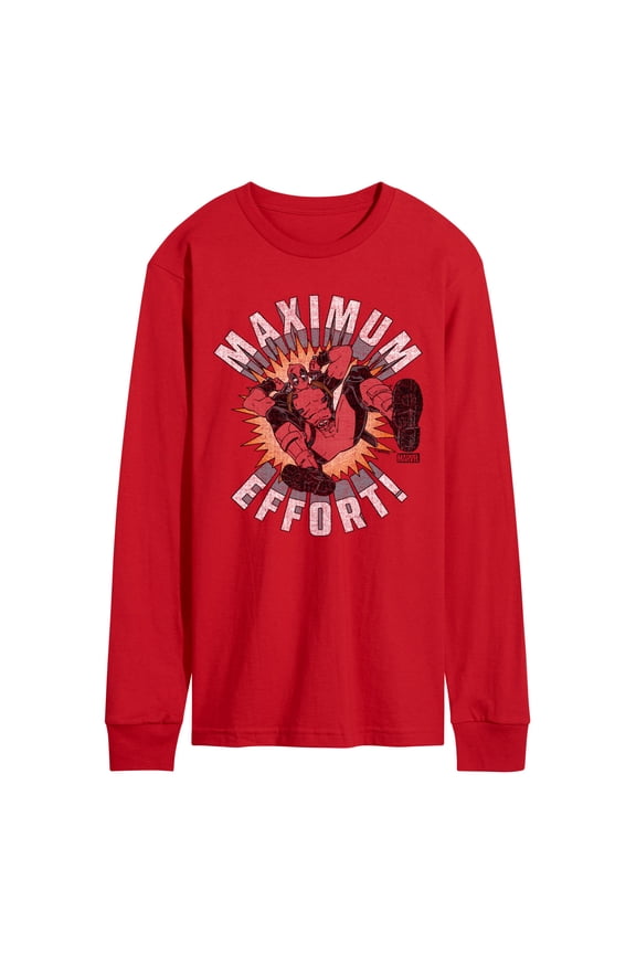Deadpool - Maximum Effort - Men's Long Sleeve Graphic T-Shirt