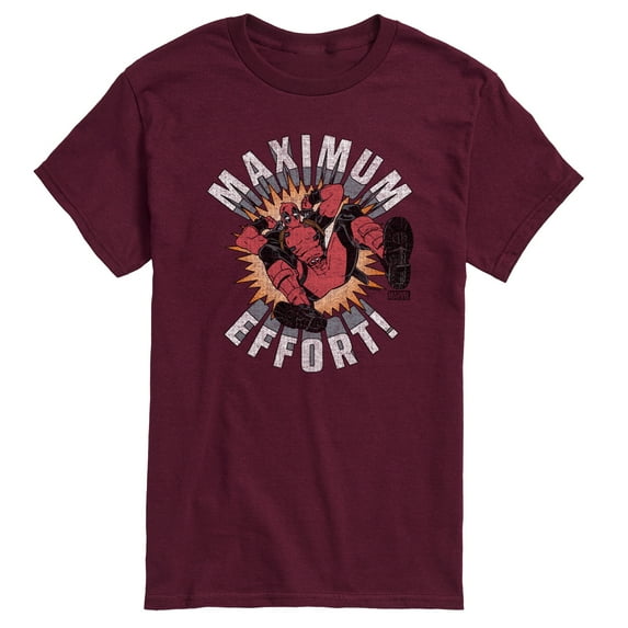 Marvel Deadpool - Maximum Effort - Men's Short Sleeve Graphic T-Shirt