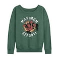 thumbnail image 1 of Marvel Deadpool - Maximum Effort - Women's French Terry Pullover Sweatshirt, 1 of 5
