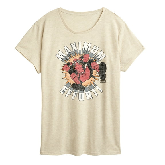 Marvel Deadpool - Maximum Effort - Women's Short Sleeve Graphic T-Shirt