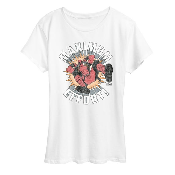 Marvel Deadpool - Maximum Effort - Women's Short Sleeve Graphic T-Shirt