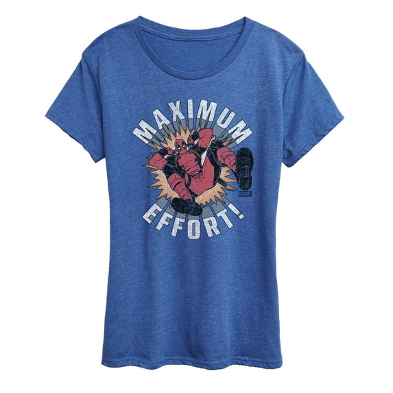 Marvel Deadpool - Maximum Effort - Women's Short Sleeve Graphic T-Shirt