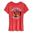 thumbnail image 1 of Marvel Deadpool - Maximum Effort - Women's Short Sleeve Graphic T-Shirt, 1 of 5