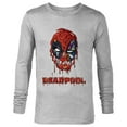 thumbnail image 1 of Marvel Deadpool Melting - Long Sleeve T-Shirt for Men - Customized-Athletic Heather, 1 of 5