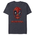 thumbnail image 1 of Marvel Deadpool Melting - Short Sleeve Blended T-Shirt for Adults - Customized-Navy Heather, 1 of 5