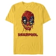 thumbnail image 1 of Marvel Deadpool Melting - Short Sleeve Blended T-Shirt for Adults - Customized-Yellow, 1 of 5