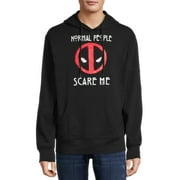 Marvel Deadpool Mens & Big Mens Normal People Scare Me Hoodie Sweatshirt, Mens Deadpool Hoodies