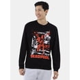 thumbnail image 1 of Marvel Deadpool Men's and Big Men's Graphic Crewneck Sweatshirt, Sizes XS-3XL, 1 of 5
