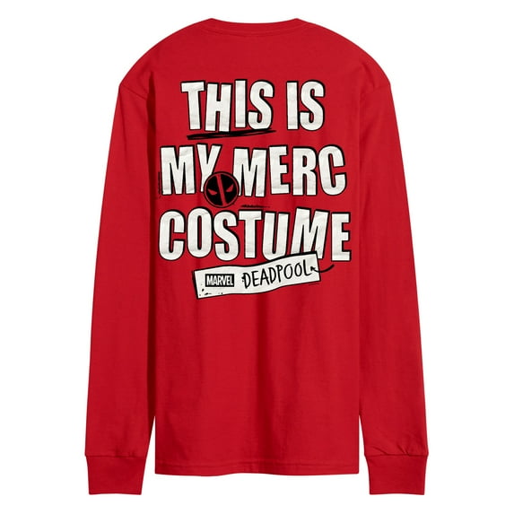 Marvel - Deadpool Merc Costume - Men's Long Sleeve Graphic T-Shirt