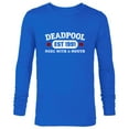 thumbnail image 1 of Marvel Deadpool Merc with a Mouth Est 1991 - Long Sleeve T-Shirt for Men - Customized-Navy, 1 of 5