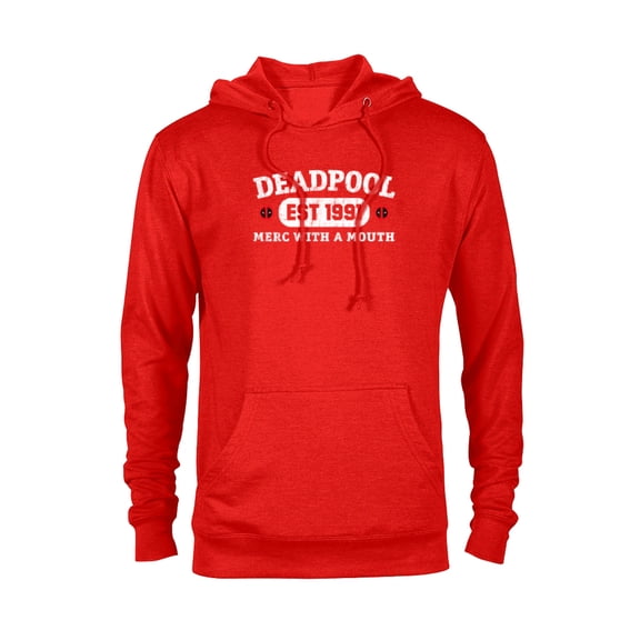 Marvel Deadpool Merc with a Mouth Est 1991 - Pullover Hoodie for Adults - Customized-Red