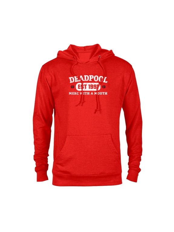 Deadpool Merc with a Mouth Est 1991 - Pullover Hoodie for Adults - Customized-Red