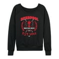 thumbnail image 1 of Marvel - Deadpool Mercenary Service - Women's French Terry Long Sleeve Pullover, 1 of 4
