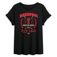thumbnail image 1 of Marvel - Deadpool Mercenary Service - Women's Oversized Graphic T-Shirt, 1 of 4