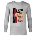 thumbnail image 1 of Marvel Deadpool Mercs Domino Hit Monkey Negasonic Cover Art - Long Sleeve T-Shirt for Men - Customized-Athletic Heather, 1 of 5
