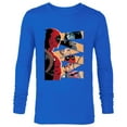 thumbnail image 1 of Marvel Deadpool Mercs Domino Hit Monkey Negasonic Cover Art - Long Sleeve T-Shirt for Men - Customized-Navy, 1 of 5
