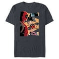 thumbnail image 1 of Marvel Deadpool Mercs Domino Hit Monkey Negasonic Cover Art - Short Sleeve Blended T-Shirt for Adults - Customized-Navy Heather, 1 of 5