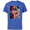 thumbnail image 1 of Marvel Deadpool Mercs Domino Hit Monkey Negasonic Cover Art - Short Sleeve Cotton T-Shirt for Adults - Customized-Royal Heather, 1 of 5