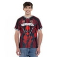 thumbnail image 1 of Marvel Deadpool Mesh Soccer Jersey Athletic V-neck T-Shirt Adult, 1 of 5