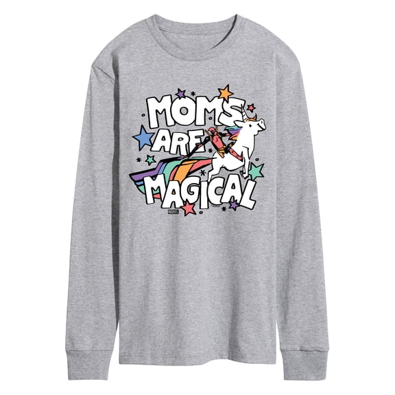 Marvel Deadpool - Moms Are Magical - Men's Long Sleeve Graphic T-Shirt