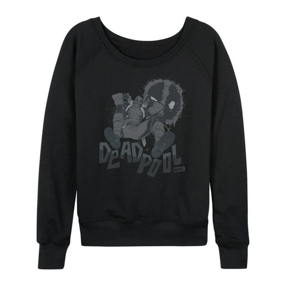 Marvel Deadpool - Monochrome - Women's French Terry Pullover Sweatshirt