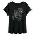 thumbnail image 1 of Marvel Deadpool - Monochrome - Women's Oversized Graphic T-Shirt, 1 of 5