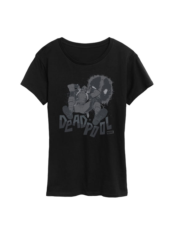 - Deadpool Monochrome Women's Short Sleeve Graphic T-Shirt