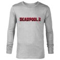 thumbnail image 1 of Marvel Deadpool Movie Logo - Long Sleeve T-Shirt for Men - Customized-Athletic Heather, 1 of 5