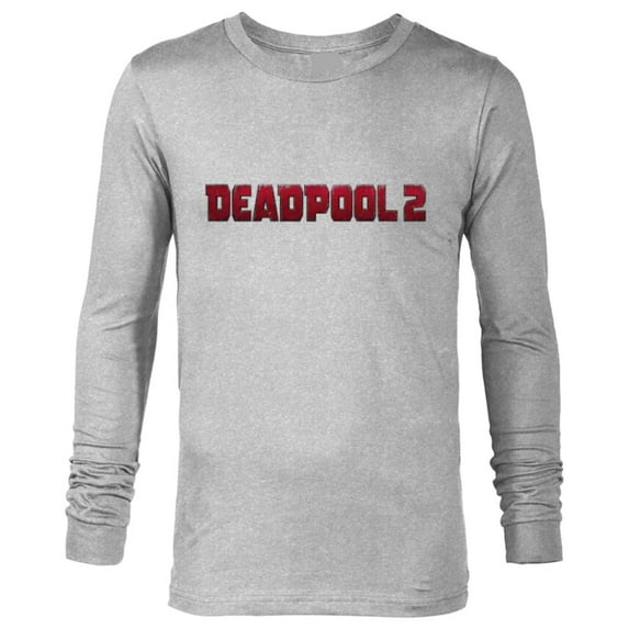 Marvel Deadpool Movie Logo - Long Sleeve T-Shirt for Men - Customized-Athletic Heather