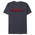 thumbnail image 1 of Marvel Deadpool Movie Logo - Short Sleeve Blended T-Shirt for Adults - Customized-Navy Heather, 1 of 5