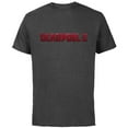 thumbnail image 1 of Marvel Deadpool Movie Logo - Short Sleeve Cotton T-Shirt for Adults - Customized-Charcoal, 1 of 5