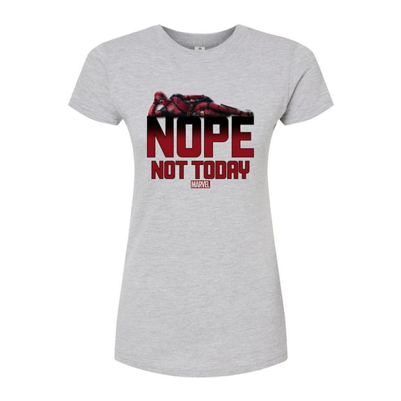Marvel Deadpool - Nope Not Today - Juniors Fitted Graphic T-Shirt