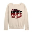 thumbnail image 1 of Marvel Deadpool - Nope Not Today - Women's French Terry Pullover Sweatshirt, 1 of 5