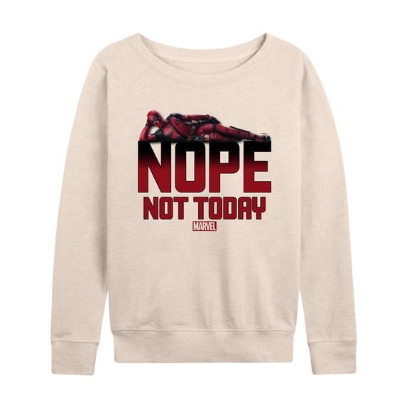 Marvel Deadpool - Nope Not Today - Women's French Terry Pullover Sweatshirt
