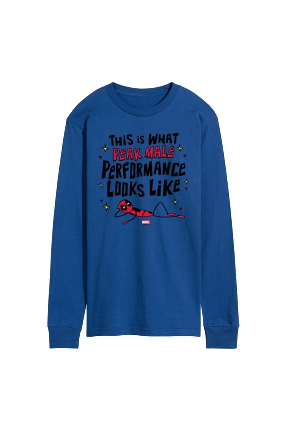 - Peak Male Performance - Men's Long Sleeve Graphic T-Shirt